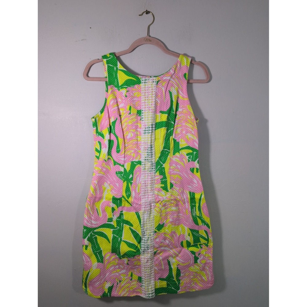 Lilly Pulitzer Target 2015 Women's Fan Dance Flamingo Print Shift Dress 8